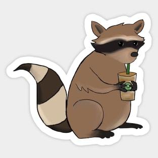 Coffee 'Coon Sticker